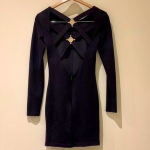 S🚫LD - Open-back Black Mini Dress